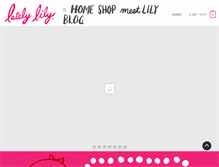 Tablet Screenshot of latelylily.com
